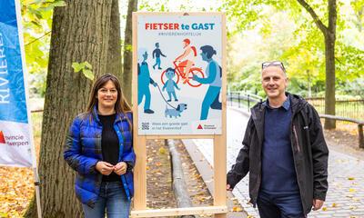 Fietser te gast