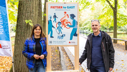 Fietser te gast